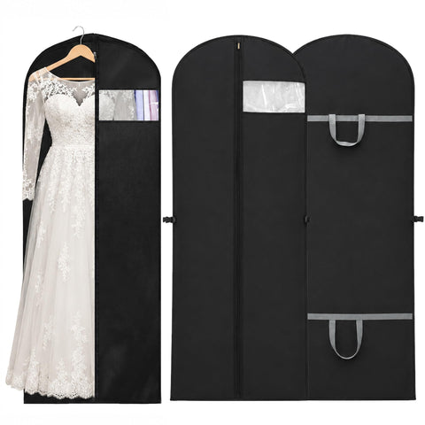 Dress Bags & Hanging Clothes Covers – 3 Pack 60x140cm Dustproof