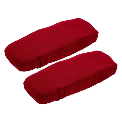 sourcing map Chair Armrest Slipcovers Covers, 22 x 7cm Polyester Removable Seat Hand Rest Protector for Office Chairs Desk Chair(Wine Red)