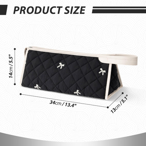 Linpr Travel Organizer Bag Compatible with Dyson Hair Dryer, Bow Black