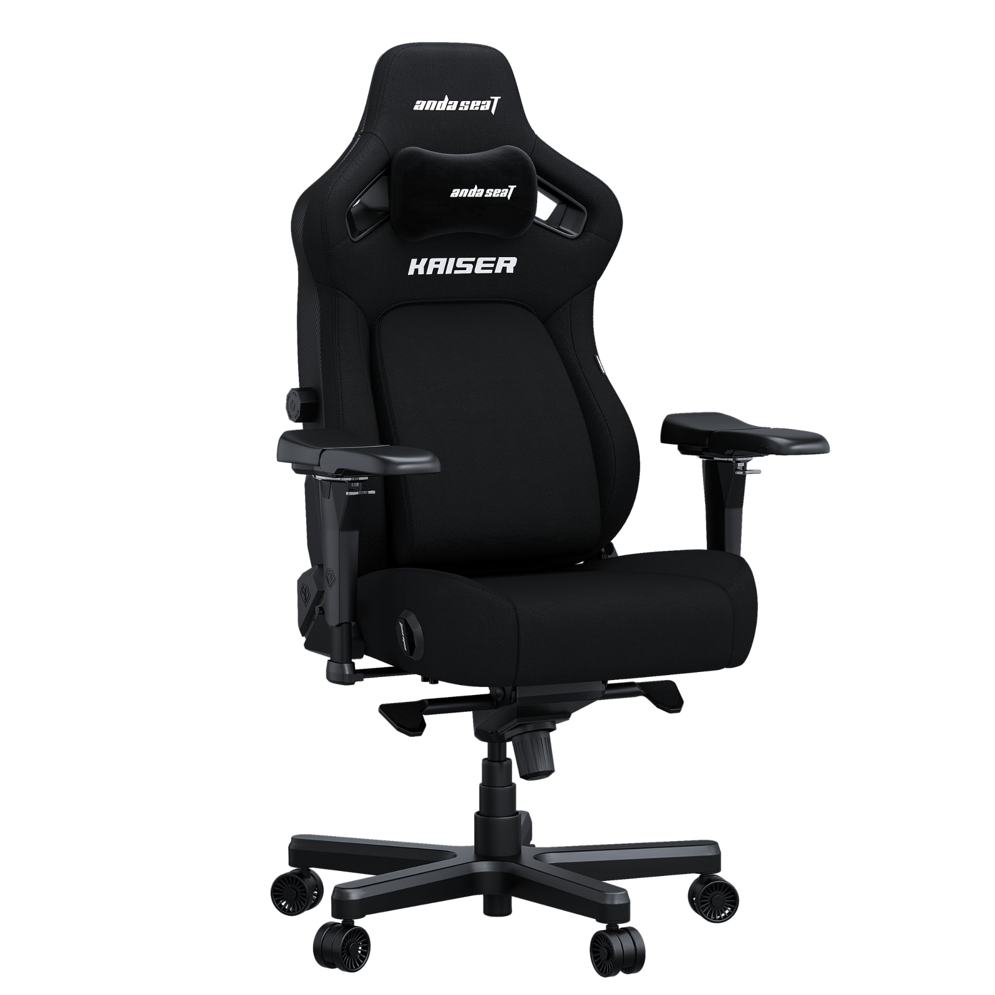 Anda Seat Kaiser 4 Gaming Chair for Adults - XL Reclining Video Game Chairs with 4-Level Pop-Out Lumbar, Linen Fabric