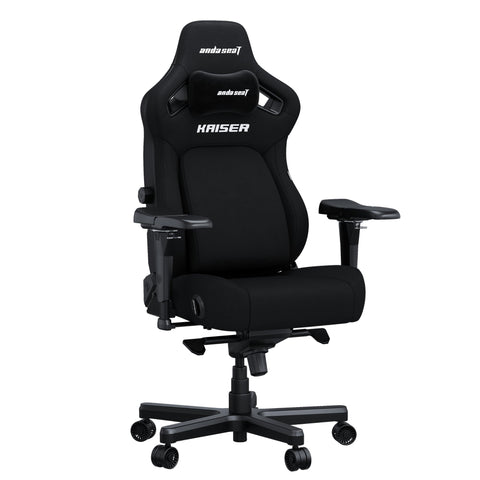 Anda Seat Kaiser 4 Gaming Chair for Adults - XL Reclining Video Game Chairs with 4-Level Pop-Out Lumbar, Linen Fabric