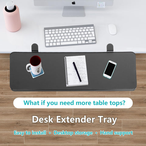 awagas Ergonomics Desk Extender Tray, 65cm x 25cm Keyboard Tray