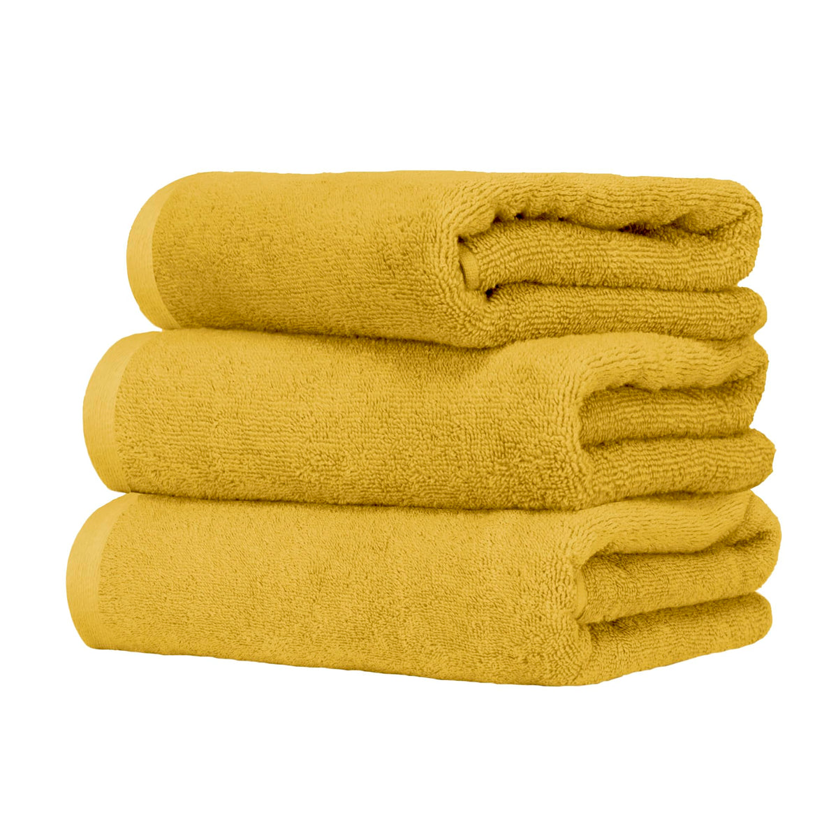 Ruggeri, Set 3 Piece Hand Towel Set, 50x100 cm, Soft Cotton, Yellow