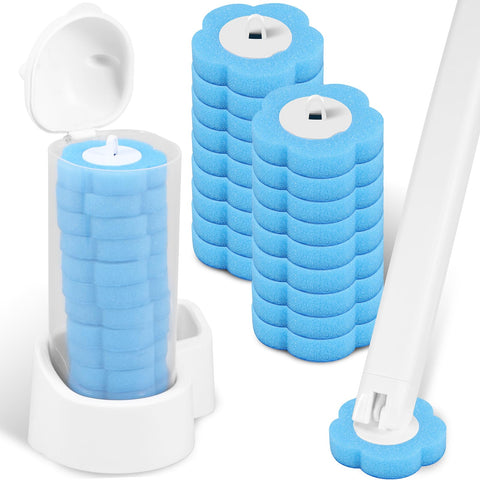 Toilet Bowl Cleaner Wand,Disposable Toilet Bowl Brush,Disposable Toilet Cleaning SystemToilet Wand,for Sink Bathtub Wash Basin Mop Pool