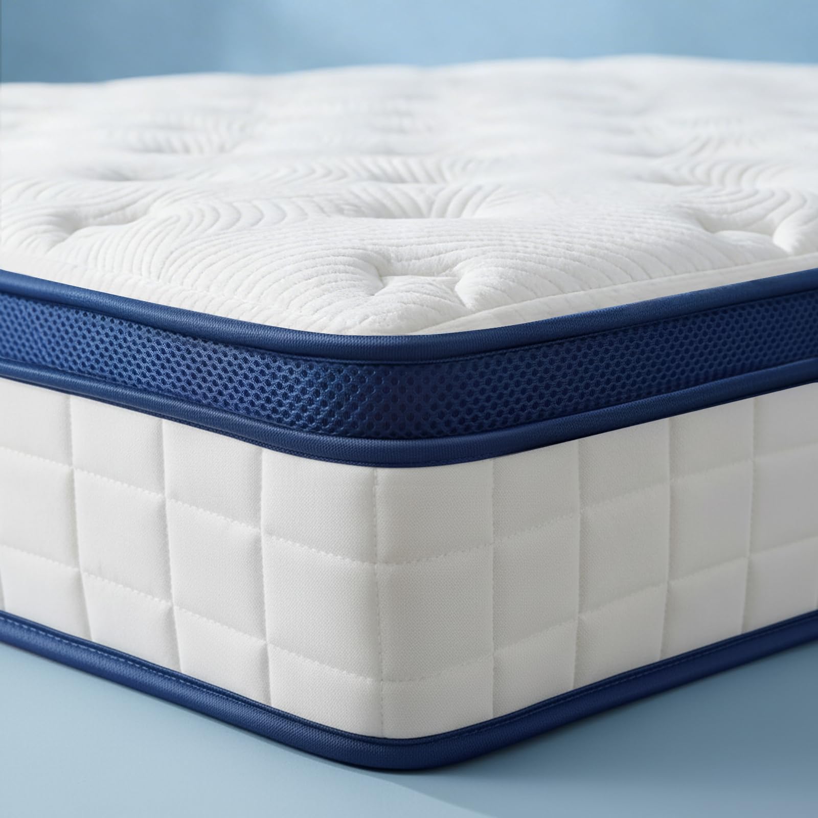 Lavfine Single Mattress - 3FT Memory Foam with Pocket Spring Hybrid, Medium Support, Motion Isolation, Breathable Soft Fabric, Comfortable Sleep
