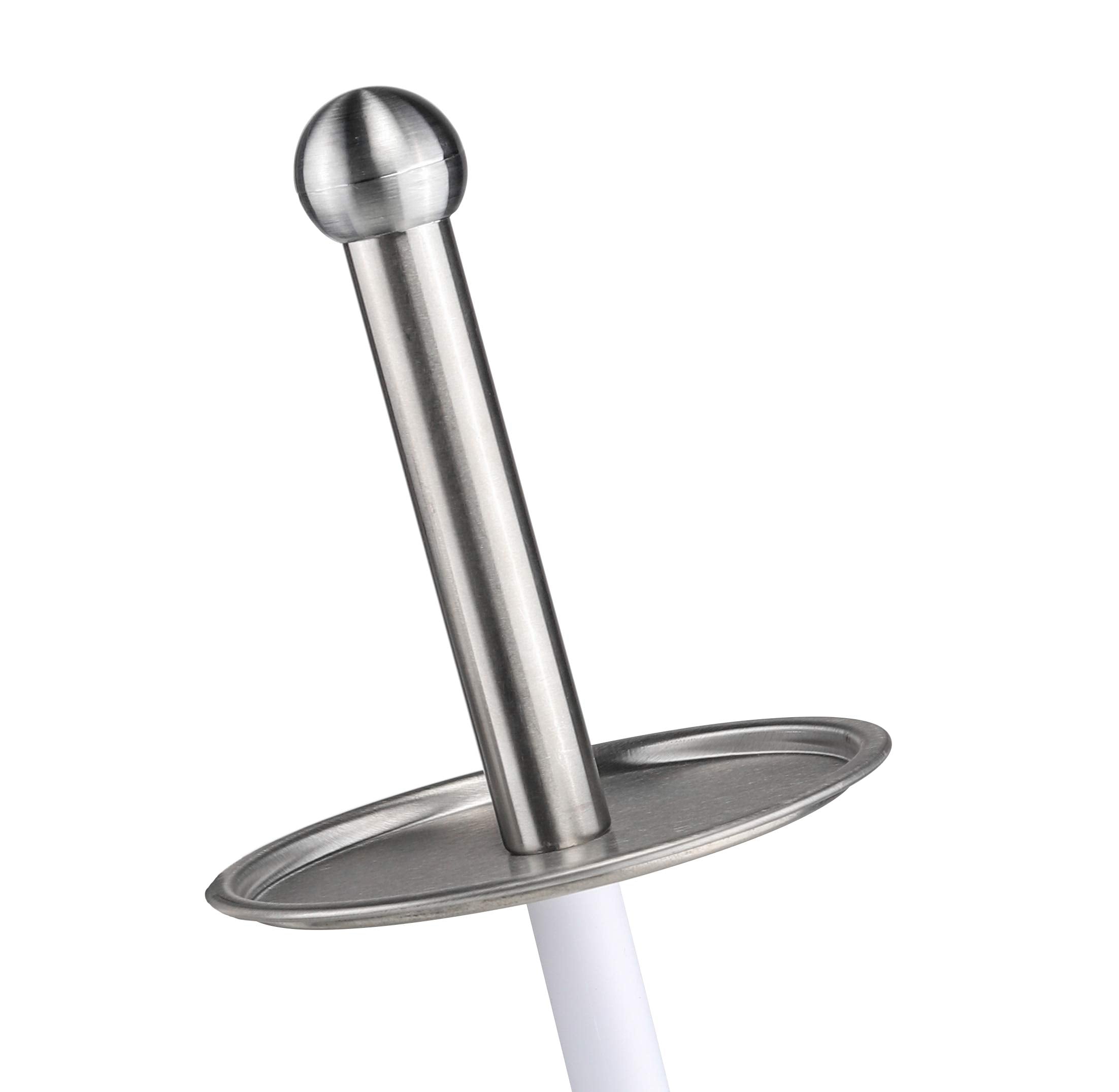 Bambelaa! Toilet brush with holder WC brush WC set WC brush holder stainless steel silver white
