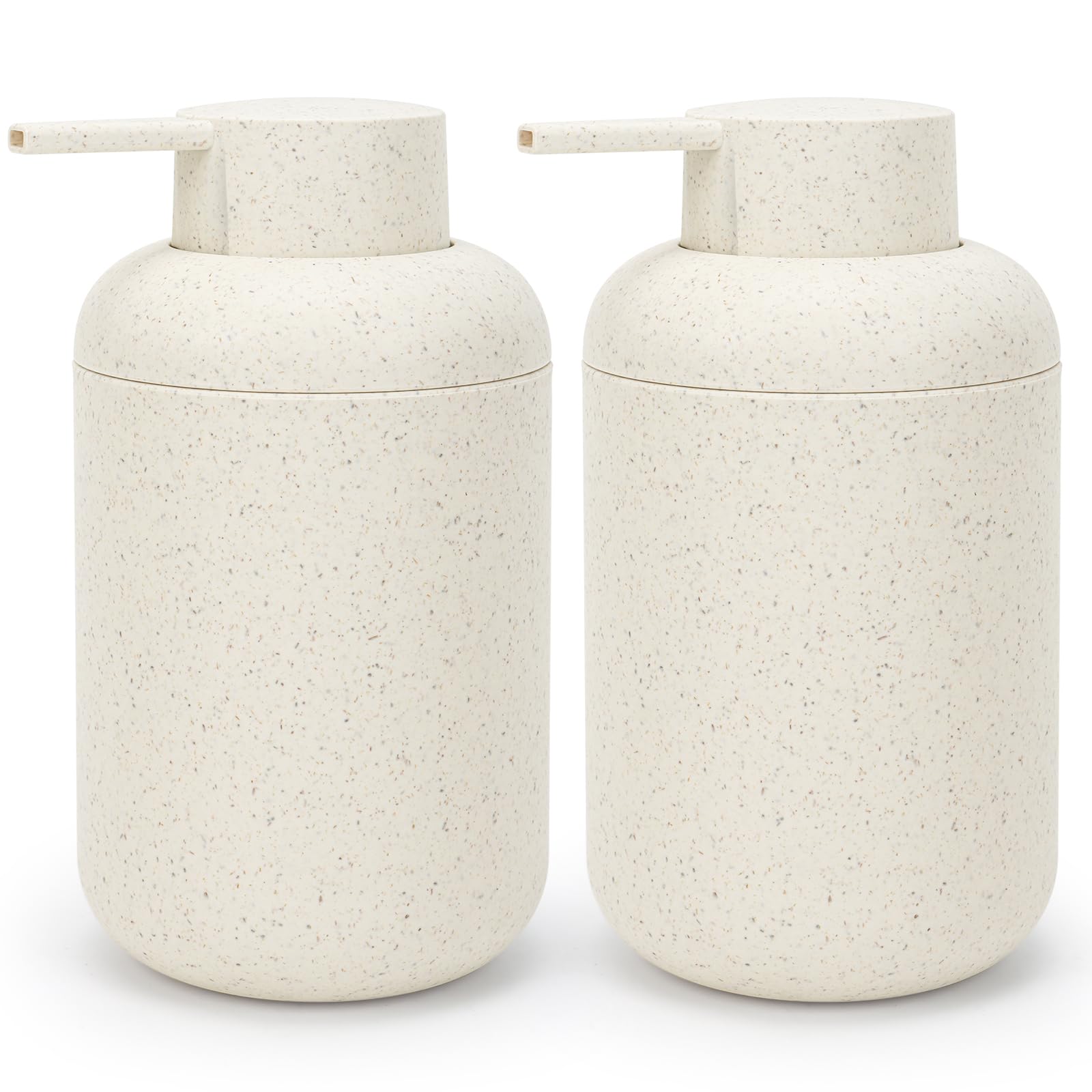 Topsky Plastic Soap Dispenser 330ml Straw Yellow 2 Pack