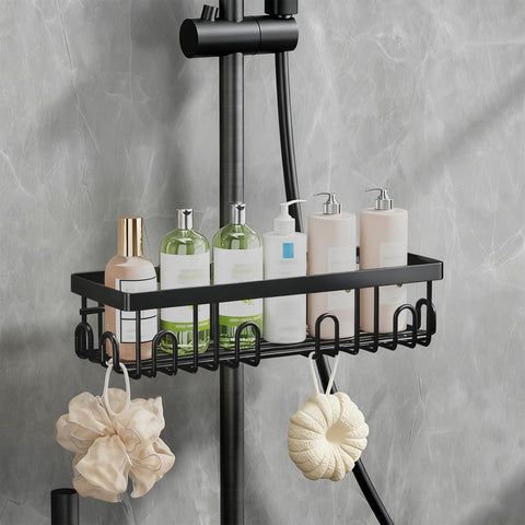 Ziyonix Shower Caddy Shelf No Drilling, Stainless Steel Bathroom Shelves Storage for Shampoo Shower Storage Accessories Shampoo Holder for Shower