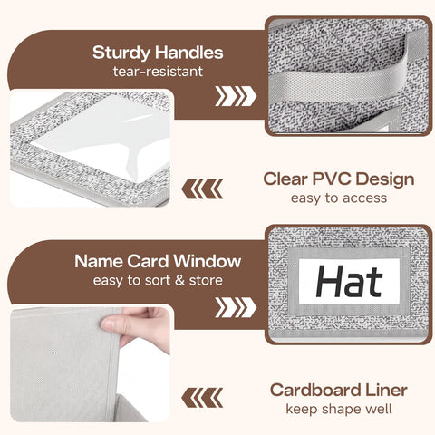 Homzixt Hat Storage Organizer, 1Pack, Holds 24 Ball Caps