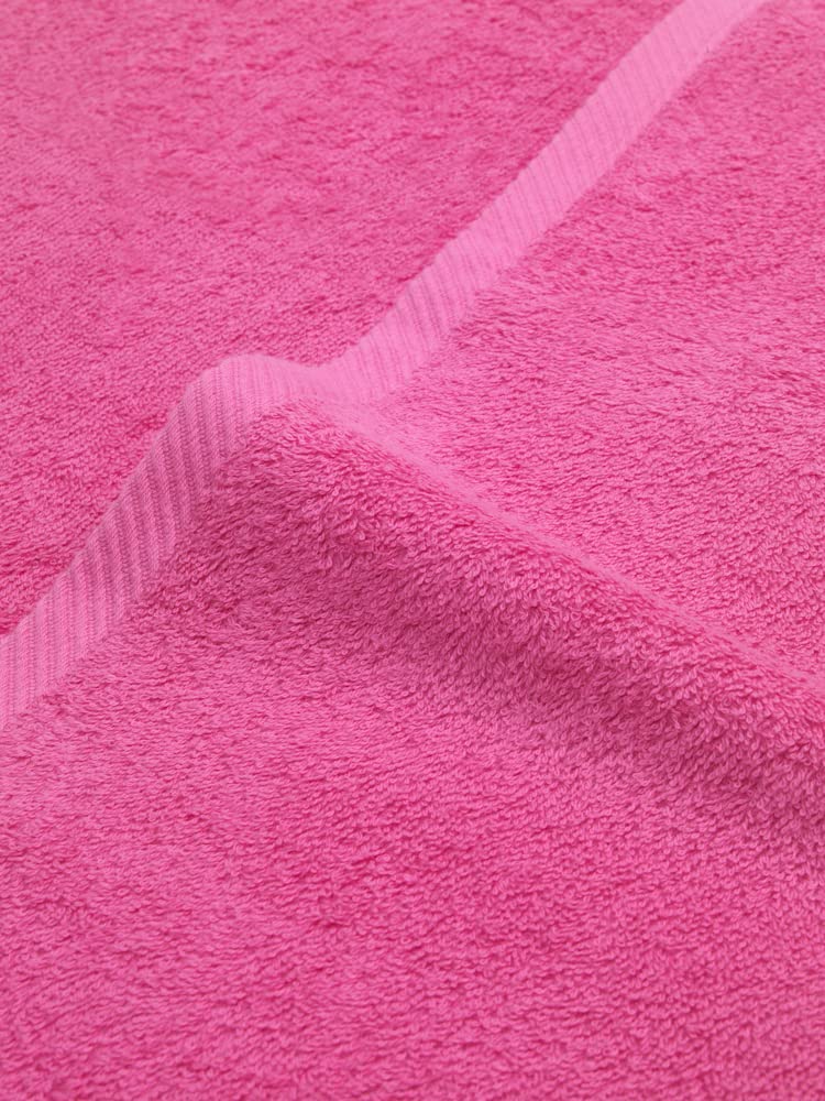 Top Towel - Plus - Large Bath Towels - Bathroom Towels - 2 Hand or Sink Towels - 50 x 100 cm - 100% Cotton - Strawberry