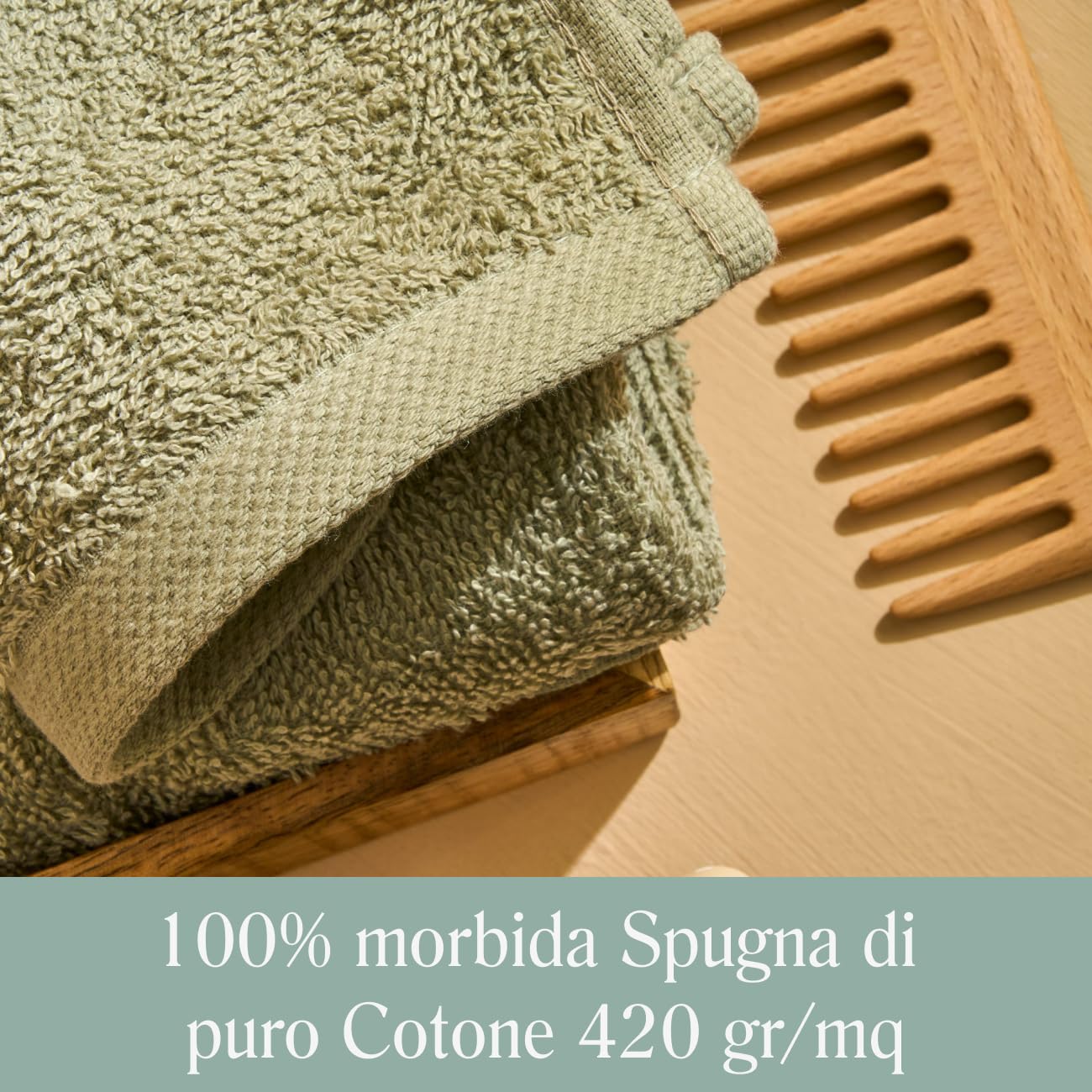 NELLA BIAGINI Minerva Bathroom Washcloths 30 x 30 cm, Set of 8, 100% Pure Terry Cotton, 420 g/m², Soft, Absorbent, Practical, Durable, Solid Colour