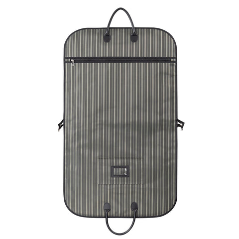 BotaBay Travel Garment Bag, Waterproof Oxford Fabric Suit Carrier with Foldable Design, Top Leather Handles & Trolley Sleeve