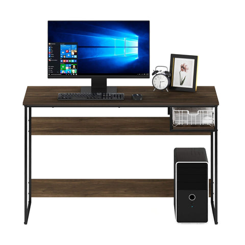 Furinno Moretti Modern Lifestyle Study Desk, Computer Desk, 114 cm (W), Columbia Walnut