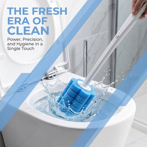 37 Pcs Toilet Brush Refills, Wall-Mounted Cleaner Set