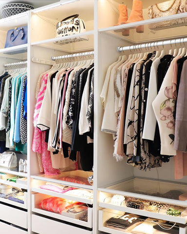 Wardrobe Rail, 43 to 173 CM Stepless Adjustable Metal Rails To Hanging Clothes, 3.3 CM Heavy Duty Wardrobe Rails and Fittings for Closet Wardrobes
