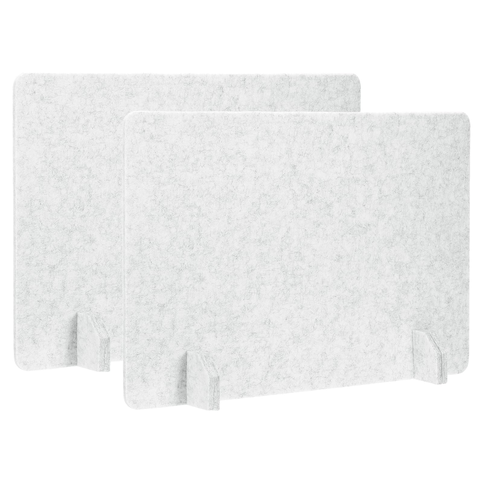 PATIKIL Desk Dividers 60x40cm, 2 Pack Desk Privacy Panel Freestanding Noise Reducing Partition Acoustic Panel with 4Pcs Support Feet for Testing
