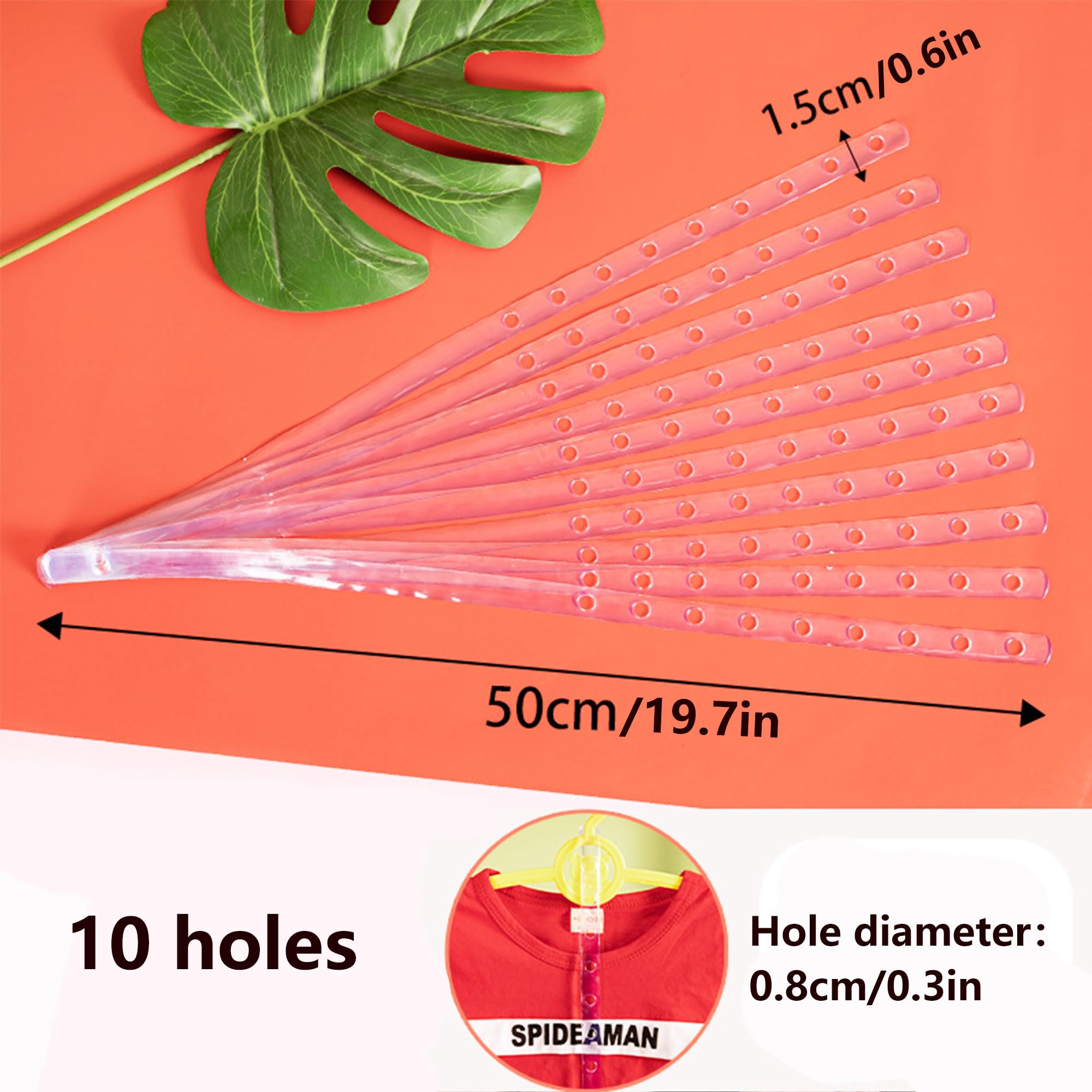 Hayaww 12-Piece Multifunctional Space-Saving Clothes Hangers for Wardrobes, Non-Slip Magic Hangers for Trousers, Jeans, Clothes