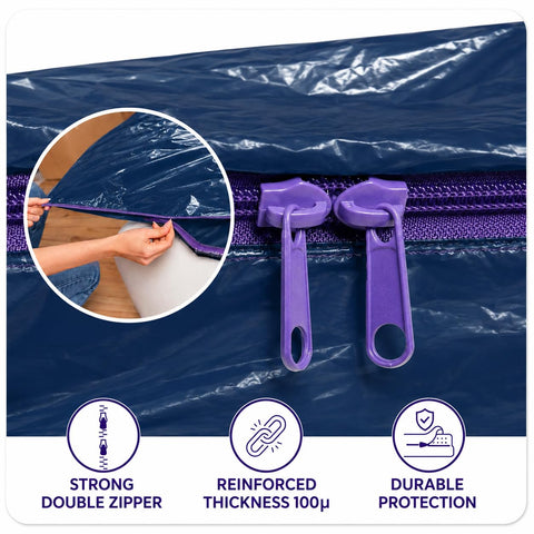 Dreamzie - King Mattress Cover for Moving - Opaque Mattress Storage Bag