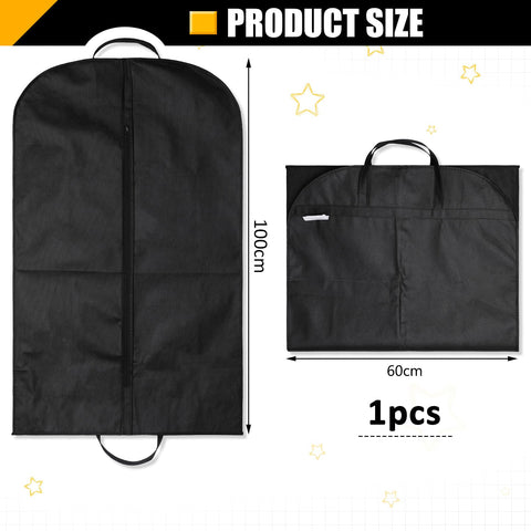 1 Pack Suit Bag Suit Cover For Men, Suits Carrier With Handles And Gusset