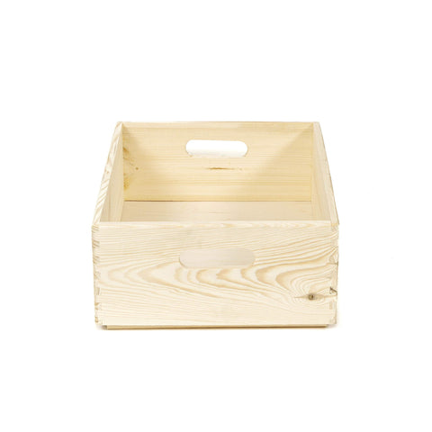 Compactor Skyr Cardboard Box - Nature Collection, Large 40X30X14(H) cm, Natural Pine Wood, RAN6475