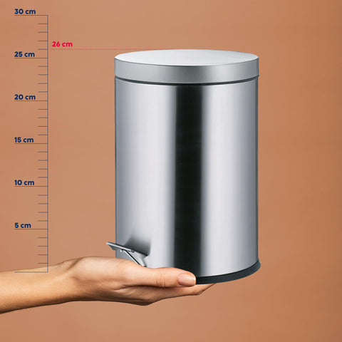 Kela Torre 18172 Cosmetics Bin 3 Litres Matte Stainless Steel