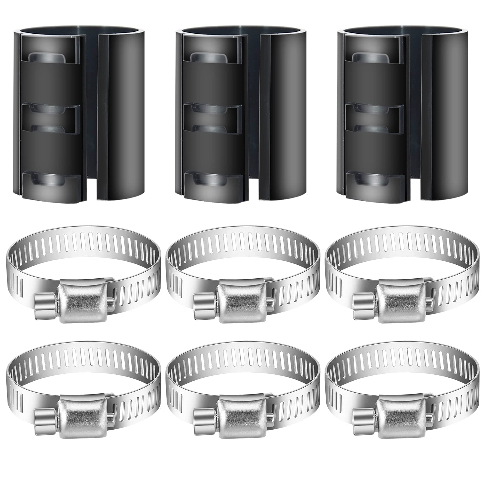9PCS Stop Sinking Office Chair Drop Stopper Fixing a Sinking Office Chair Cylinder Alternatives Gas Lift Hose Clamps Stainless Steel Fix Sinking