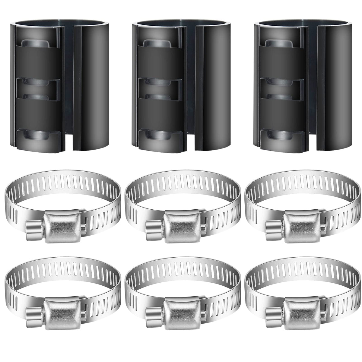 9PCS Stop Sinking Office Chair Drop Stopper Fixing a Sinking Office Chair Cylinder Alternatives Gas Lift Hose Clamps Stainless Steel Fix Sinking