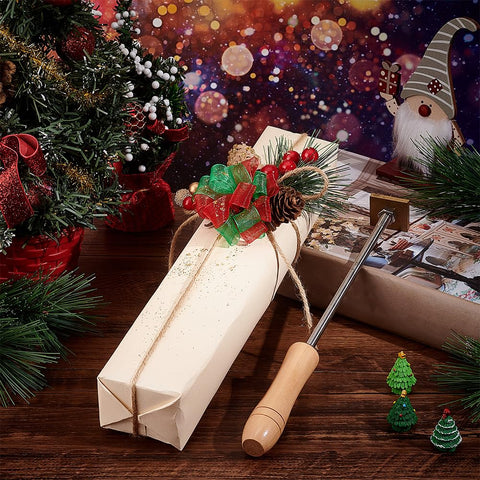 OLYCRAFT Unfinished Wooden Box Wood Branding Iron Box Rectangle Pencil Bamboo Boxes Unpainted Storage Boxes with Hinged Lid and Front Clasp for