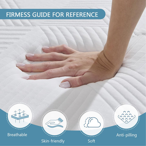 Hiimgo Folding Mattress,King Memory Foam Trifold Mattress,150x200x10cm