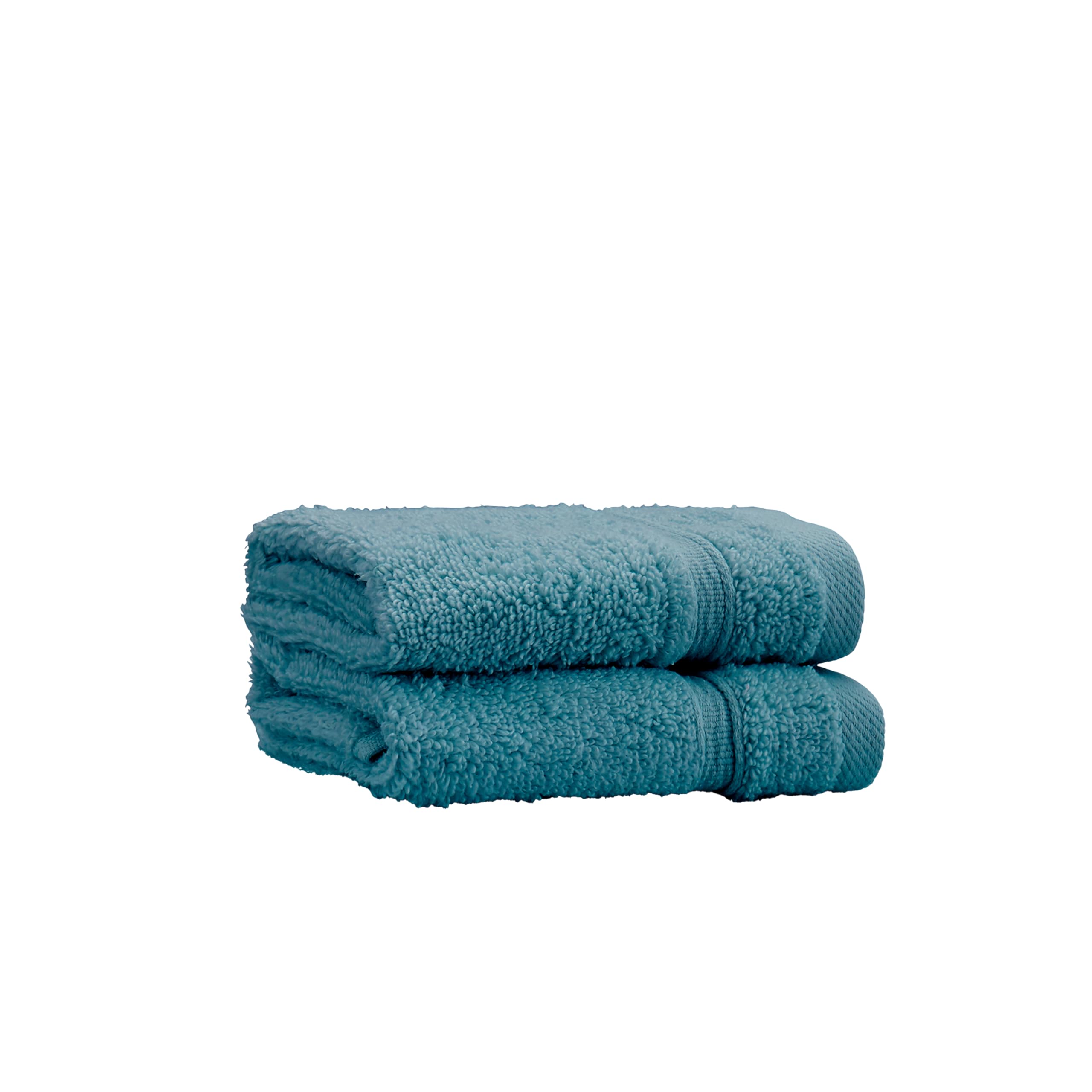 Catherine Lansfield Zero Twist Cotton 30x30cm Face Cloth Pair Teal Green
