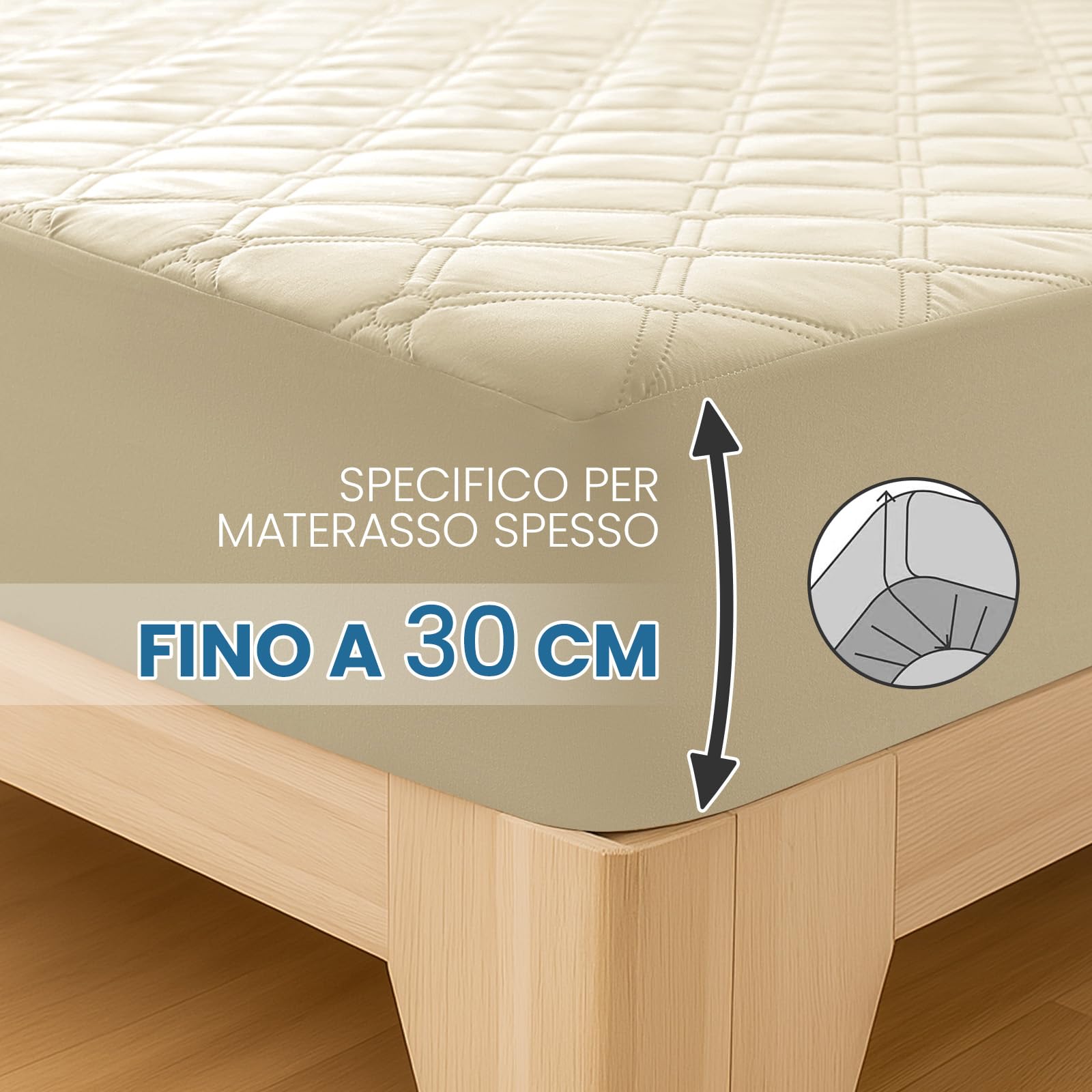 Ystyle Fitted Sheet 90 x 200 cm, Microfibre, Fitted Sheet - Mattress Height up to 30 cm, Khaki