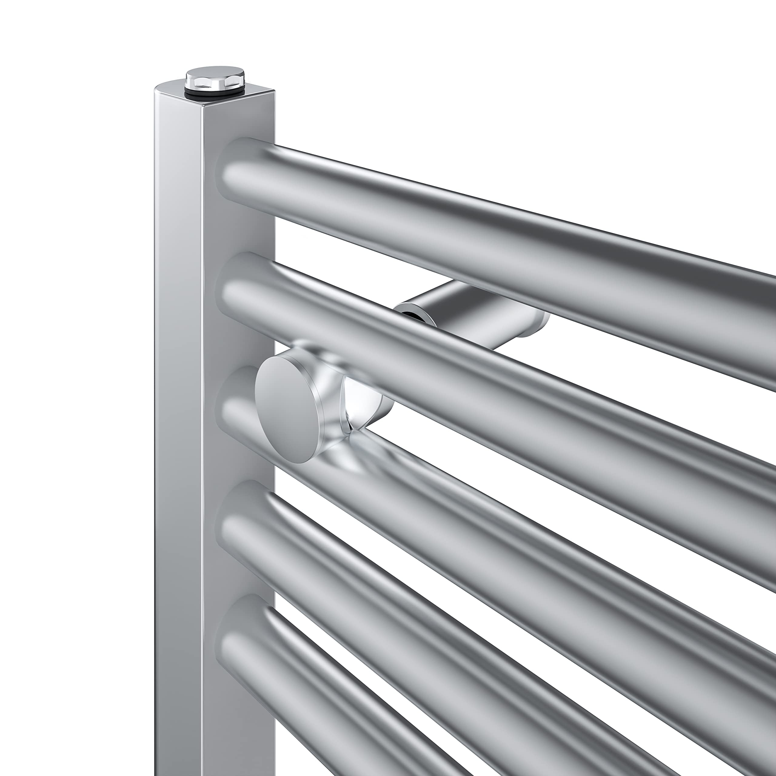 Warmehaus 1800x500mm Chrome Bathroom Heated Towel Rail Radiator Straight