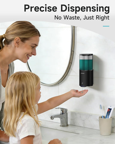 AIKE Automatic Liquid Soap Dispenser Wall Mount, IPX7 Waterproof 400ml