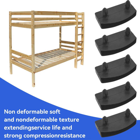 SGETHCH 12 Pcs Bed Slat Caps - 56mm Replacement Bed Slat Holders - Durable Plastic Support End Clips for Single, Double & King Size Bed Frames