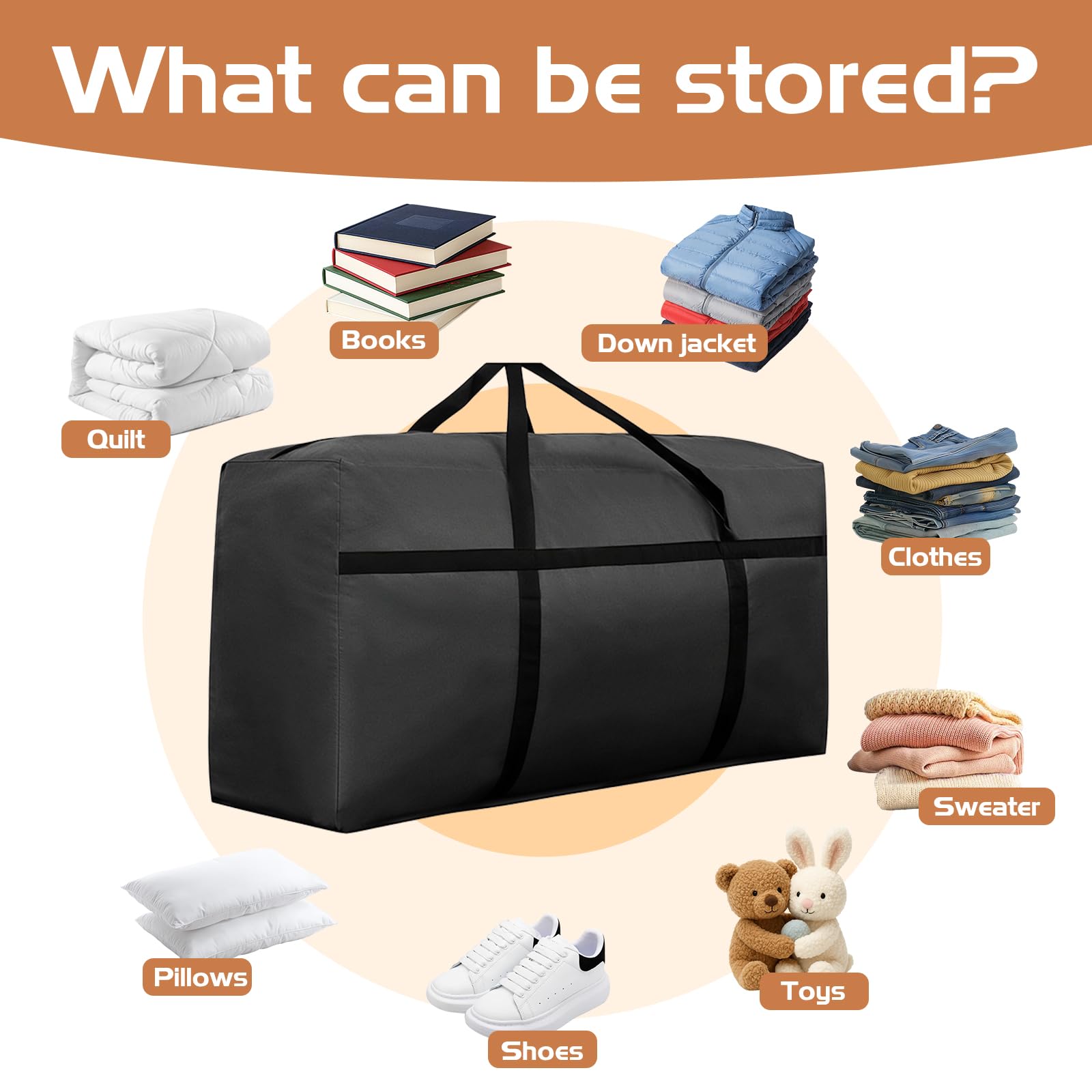 Moving Storage Bags Large,Heavy Duty Moving Bags Extra Large Strong 4 Pack