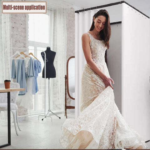 Changing Room for Clothing Store, Mobile Fitting room with shading curtain, Foldable Temporary Privacy Protection dressing Room for Mall, Office