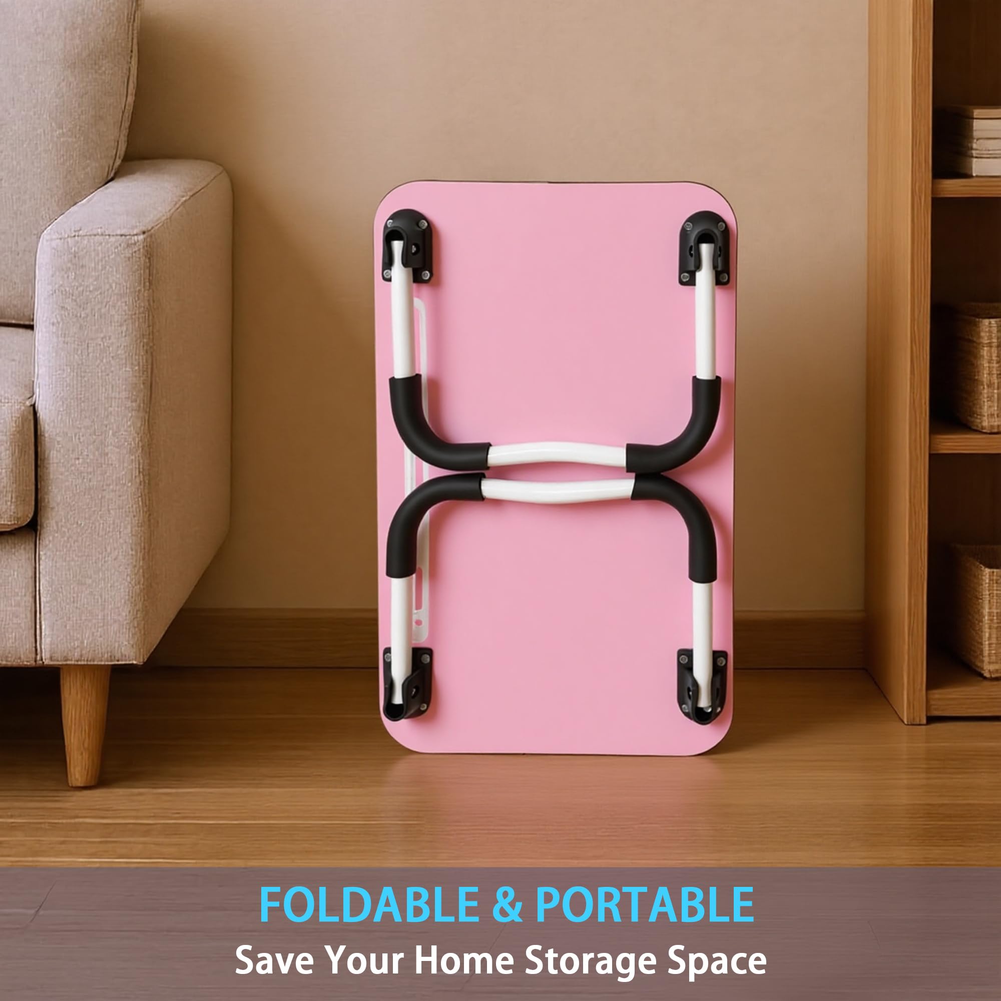 Small Laptop Bed Desk - Lap Desk 48 x 30cm for Breakfast Tray Table, Eating, Reading, Writing, Working, Laptop Stand for Bed, Sofa, Office and Home
