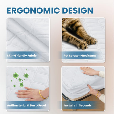 Ystyle Fitted Sheet 90 x 190 cm, Microfibre, Fitted Sheet - Mattress Height up to 30 cm, White