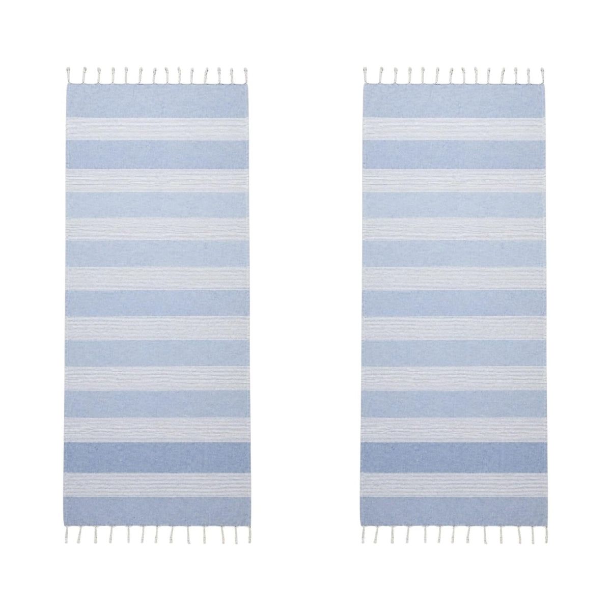 BOSKIMO Large XXL Beach Towel Pack of 2 – Giant Sarong Towel 180 x 200 cm for 2 People, Lightweight and Quick Drying