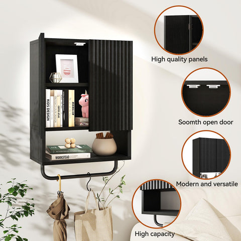 IBUYKE Bathroom Wall Cabinet Storage Cabinet Cupboard WBS003B