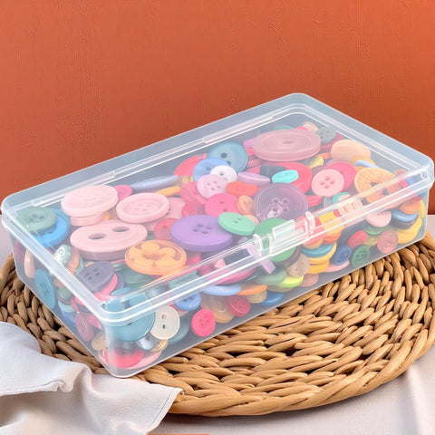 19 Pack Rectangular Clear Plastic Storage Containers, 145x85x35 mm