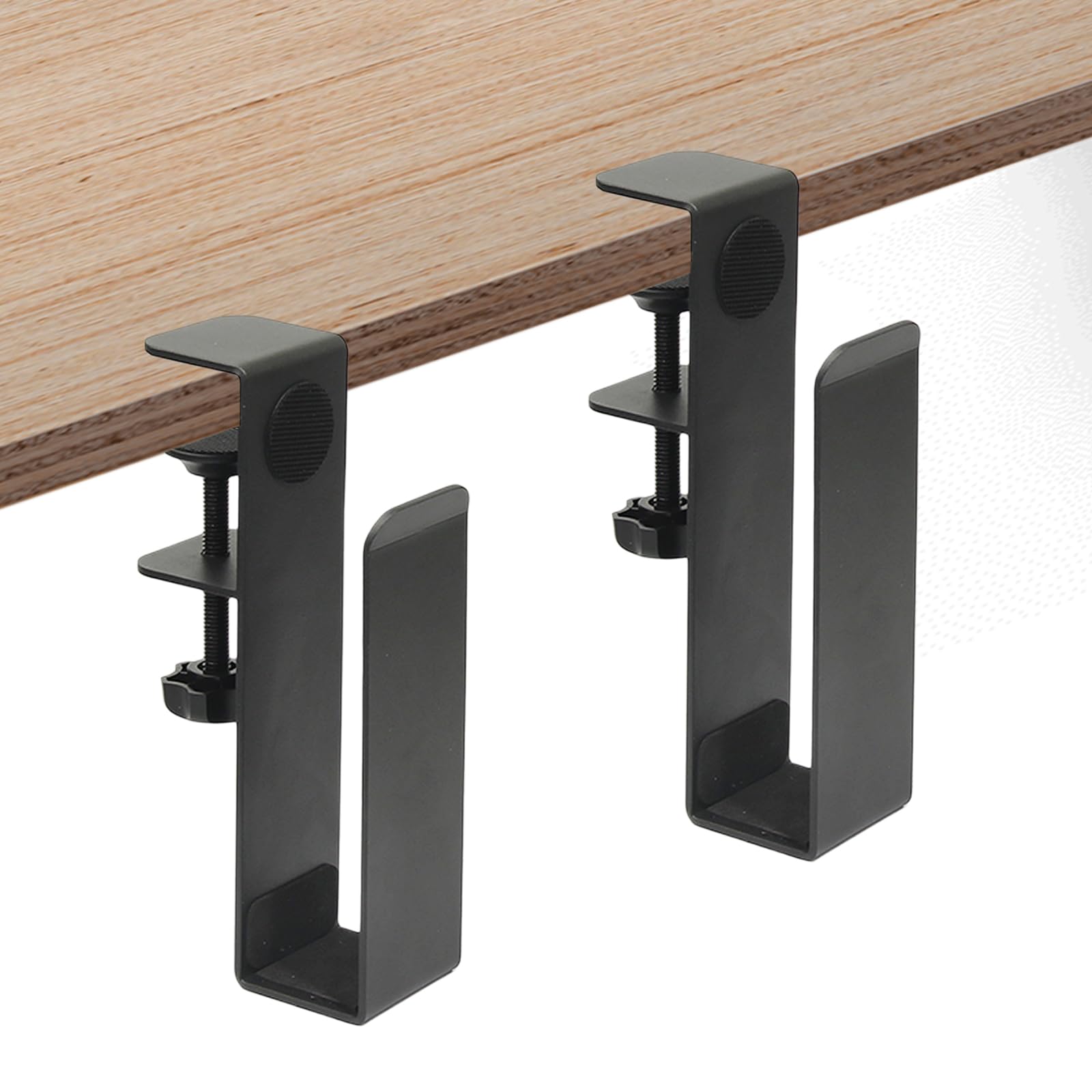 Yuecuu Desk Side Laptop Storage Holder Adjustable Under Desk Laptop Stand