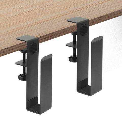 Yuecuu Desk Side Laptop Storage Holder Adjustable Under Desk Laptop Stand