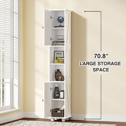 Skokliz Tall Bathroom Cabinet Storage, 180x30x30 cm Bathroom cupboards