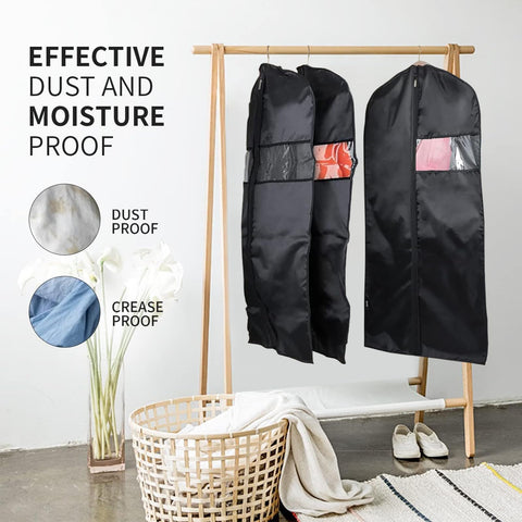 3 Pack PEVA Translucent Garment Covers 60 x 100cm Garment Bags