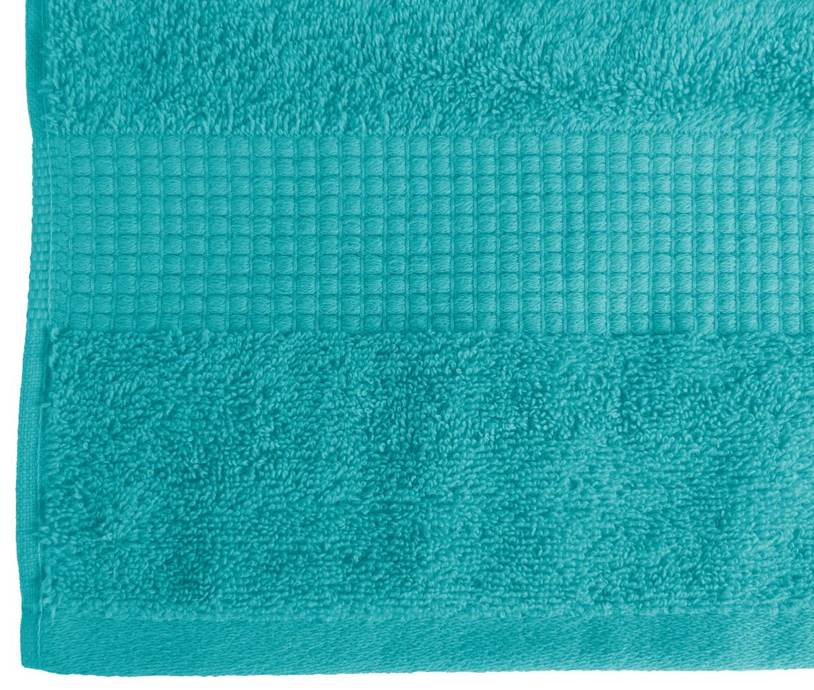 Le linge de Jules Bath Towel 90 x 150 cm – 100% Cotton – 450 g/m² – Turquoise Blue