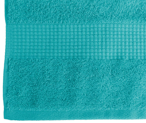 Le linge de Jules Bath Towel 90 x 150 cm – 100% Cotton – 450 g/m² – Turquoise Blue
