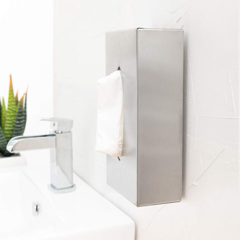 Cosmetic Tissue Dispenser Box Stainless Steel (Previous Model to 39329)
