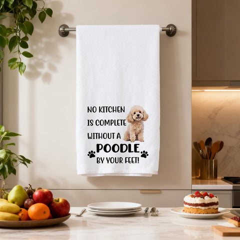 Yeeaulpa Poodle Gifts Kitchen Towel,Poodle Christmas Towels,Dog Gifts,Dog Mum Gift,Dogs Dad Gift,Mothers Day Presents from Dogs,Present for