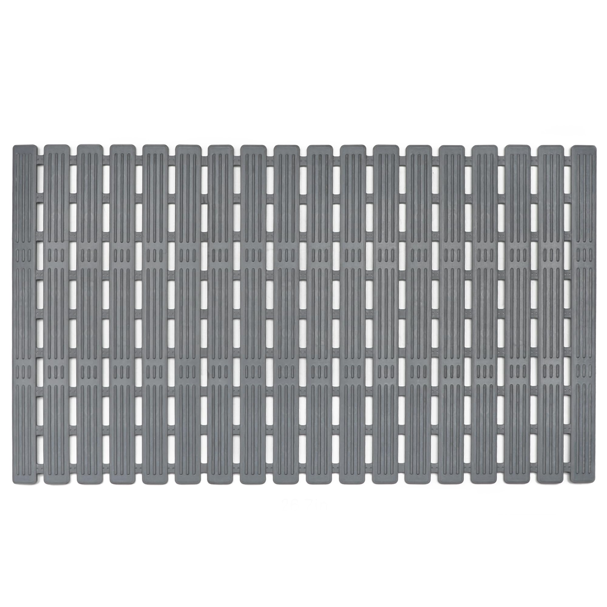 WELTRXE Bath Mat Non Slip Shower Mats, 68 x 40 cm Anti Slip Bathtub Mat, Anti Mould, Striped Textured Soft Surface with Suction Cups